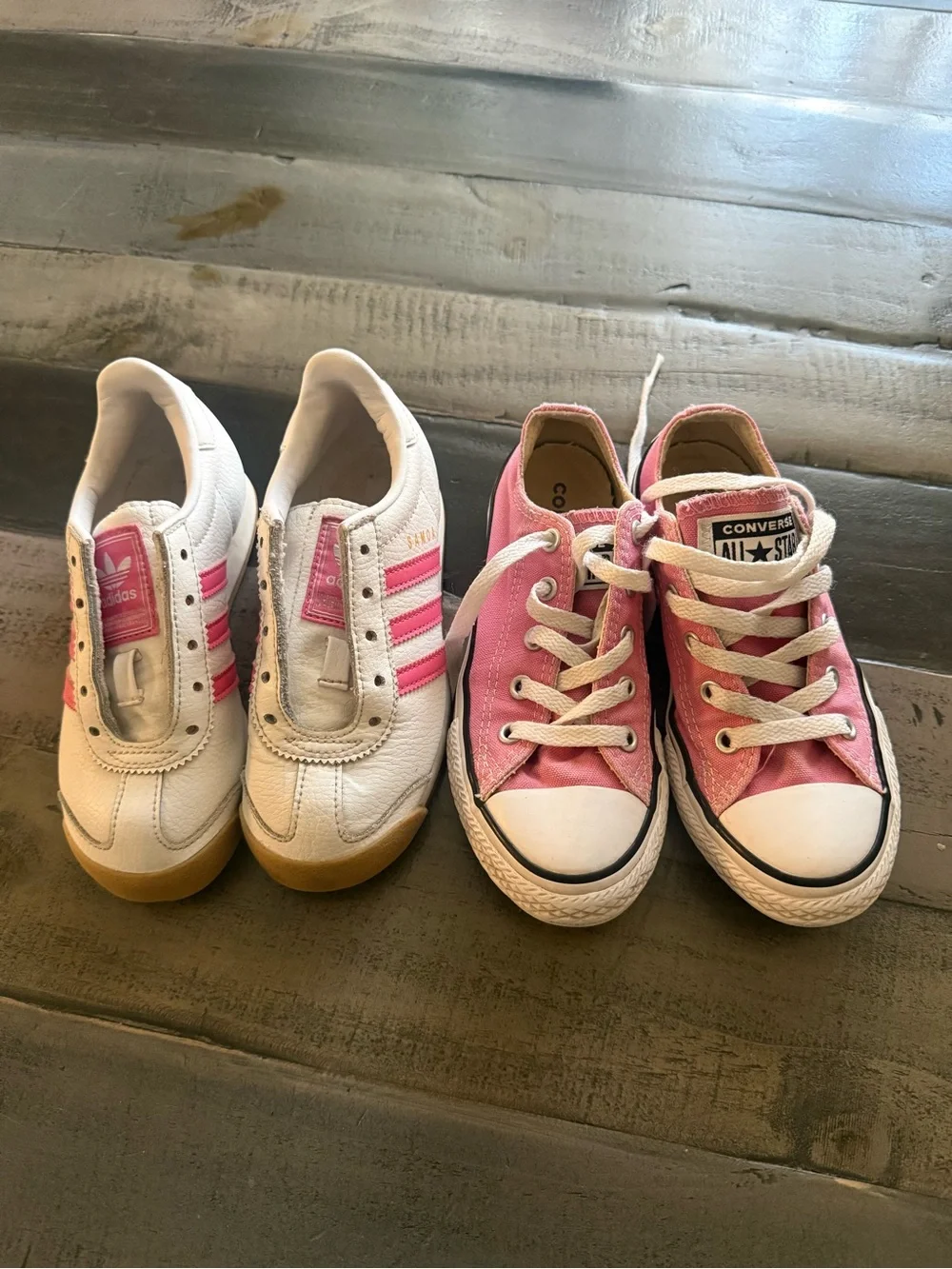 Converse Kids Pink Low Top Sneakers Lot of 2